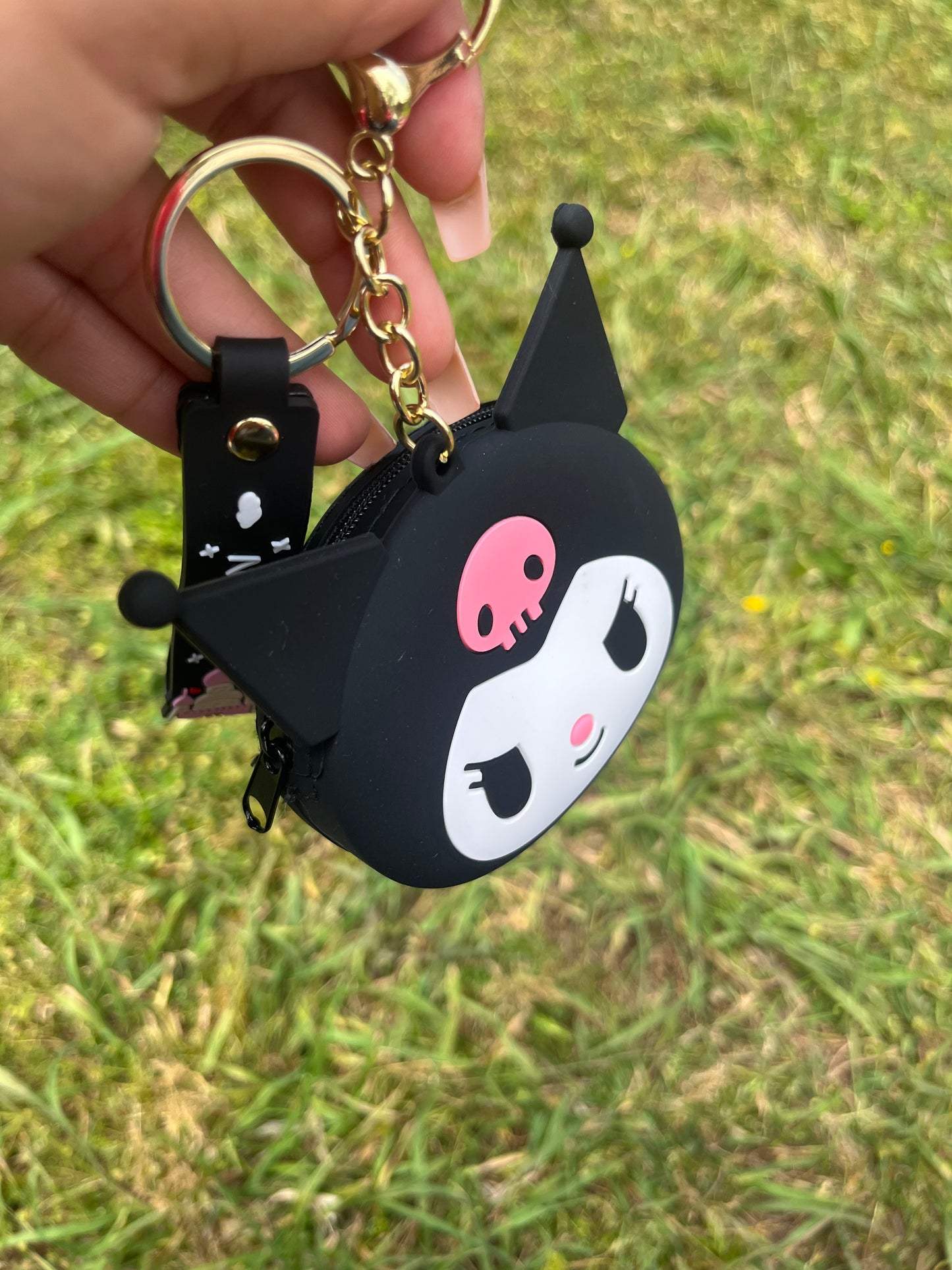 Kuromi Zipper Coin Keychain