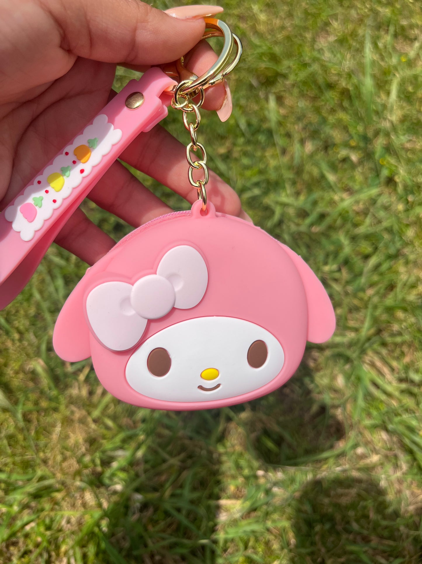 My Melody Zipper Coin Keychain