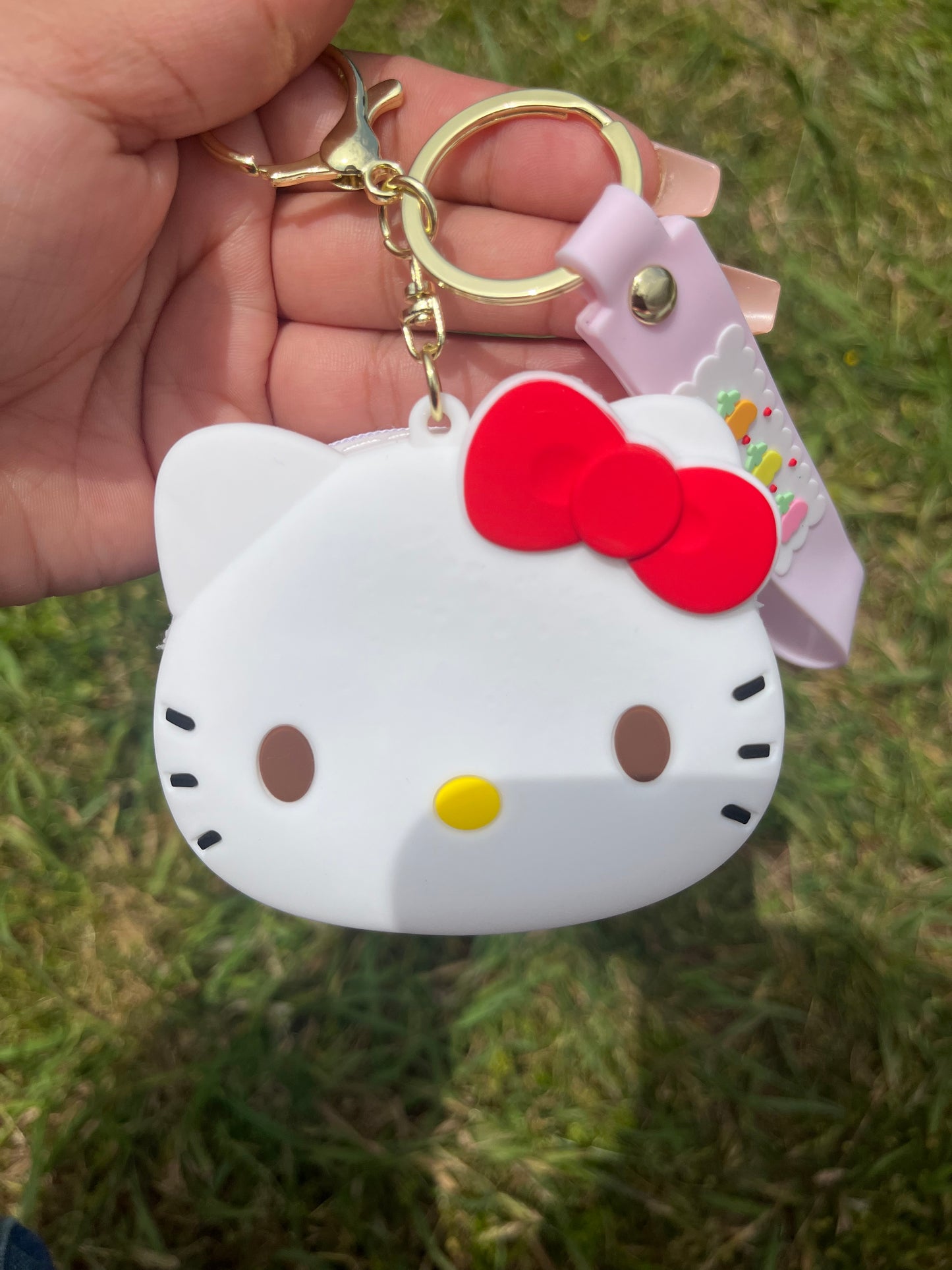 Hello Kitty Zipper Coin Keychain