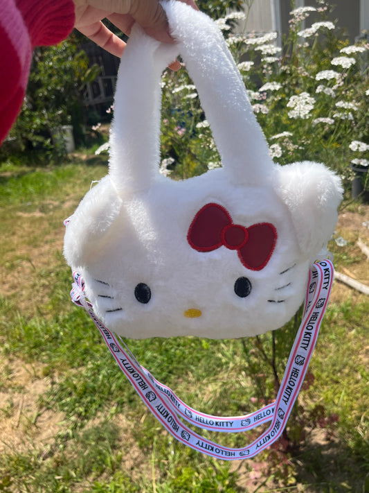 Hello Kitty White Zipper Purse