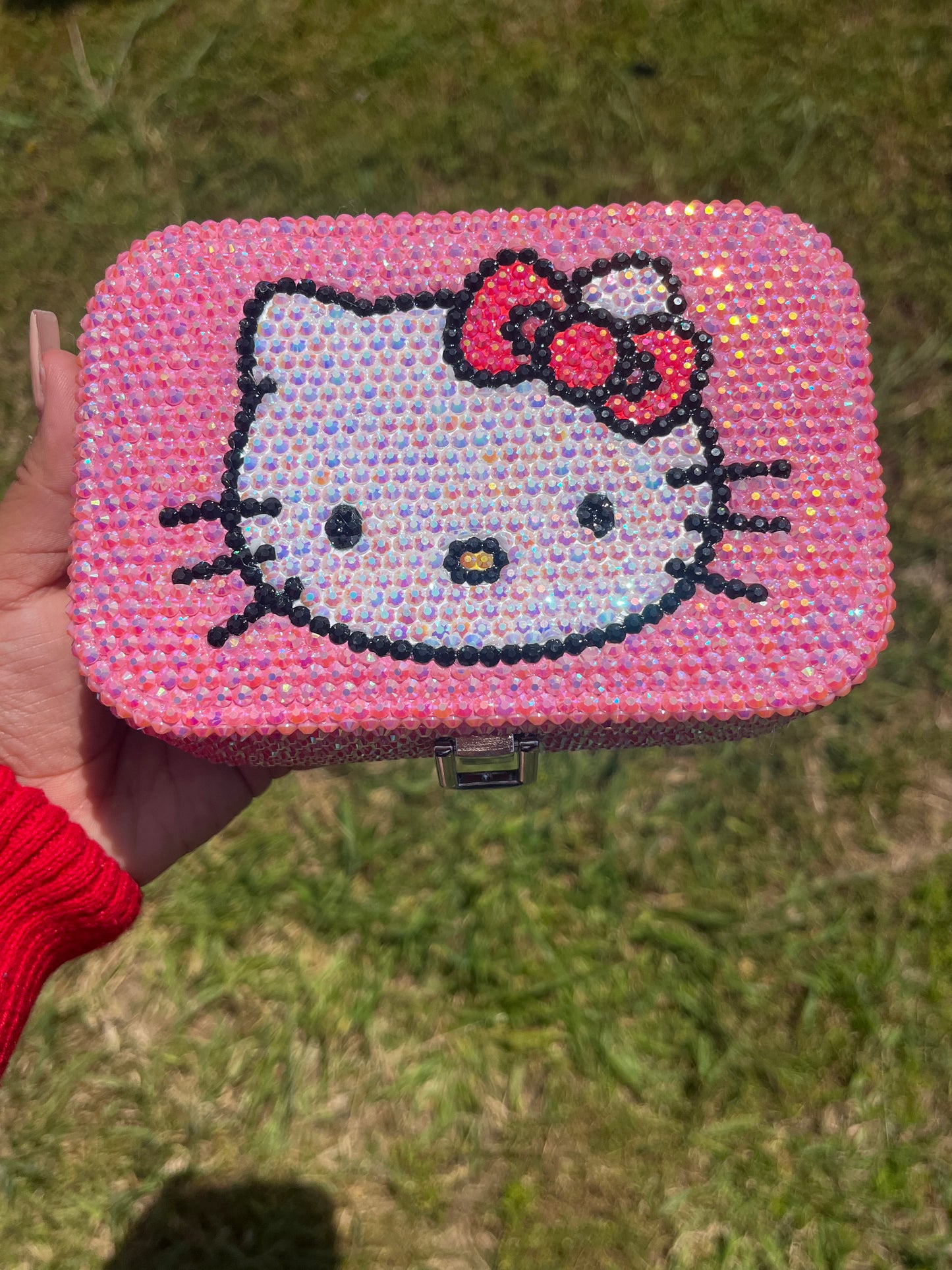 Rhinestone Hello Kitty Jewelry Box