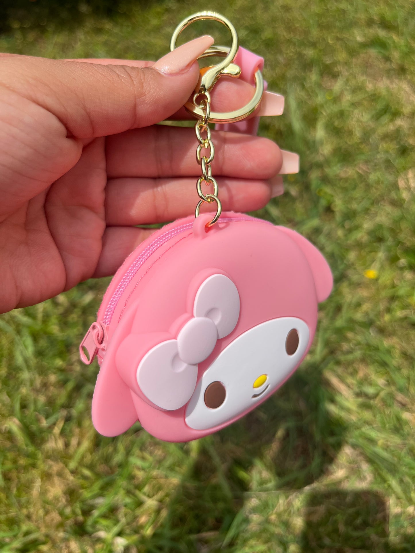 My Melody Zipper Coin Keychain