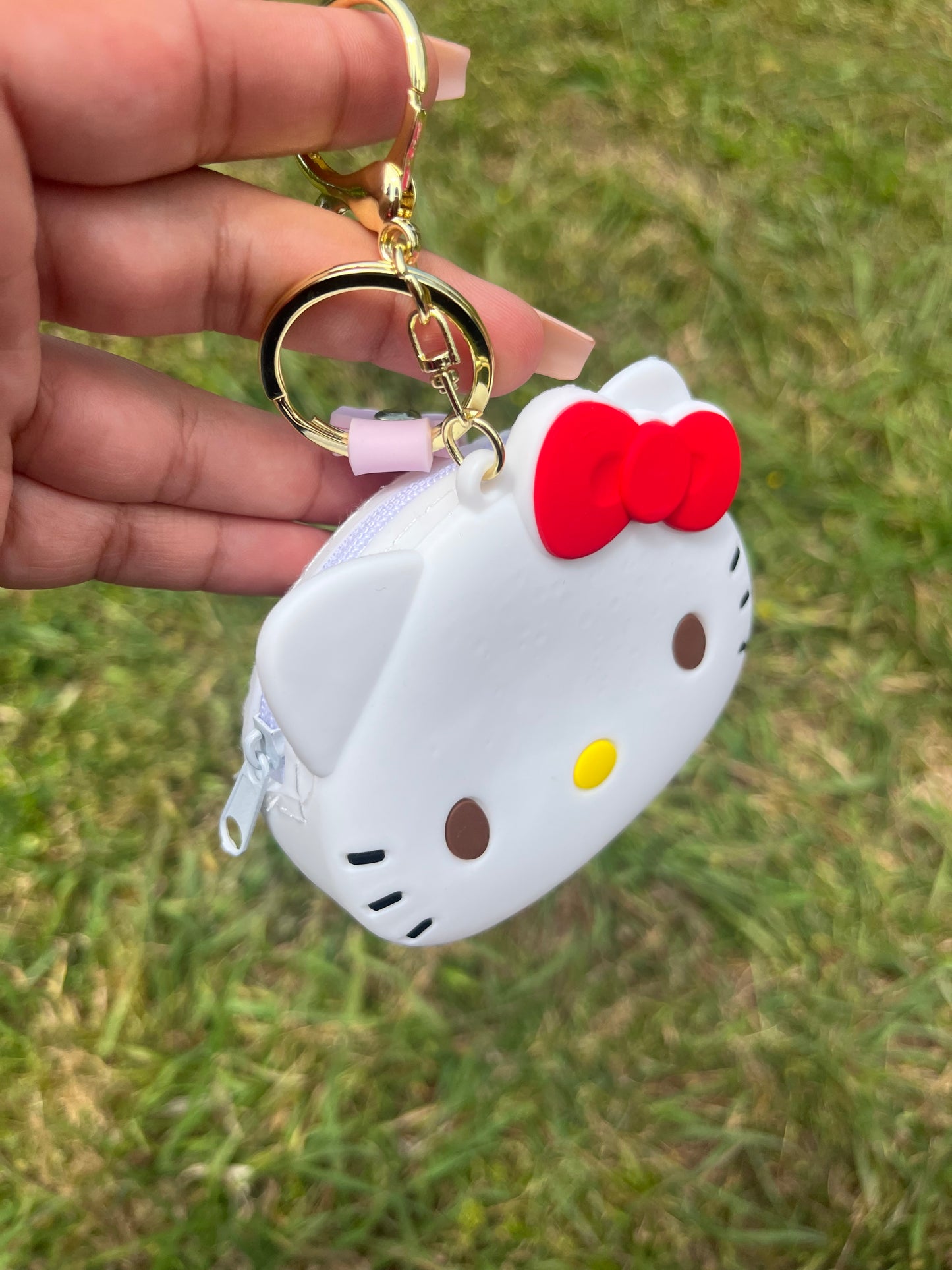 Hello Kitty Zipper Coin Keychain