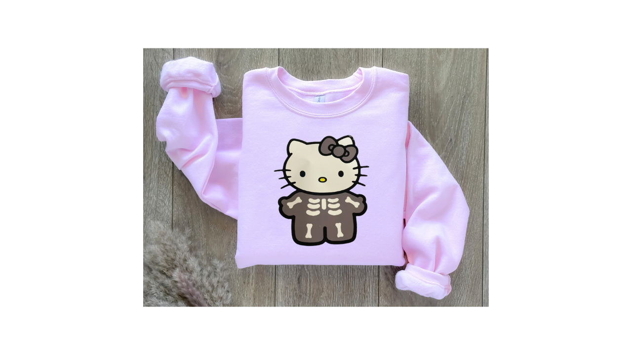 Black skeleton crewneck